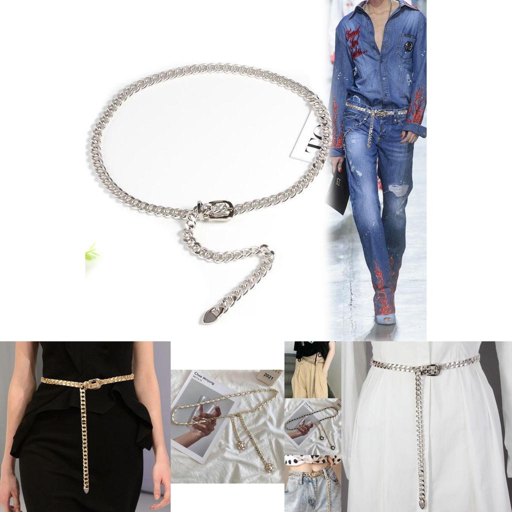 Trendy Gold Metal Waist Chain For Women Stylish Decorative Accessory For Skirts And Jeans