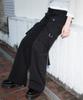 ROSEFRANTZ Cargo Slim Bootcut Pants [Black]