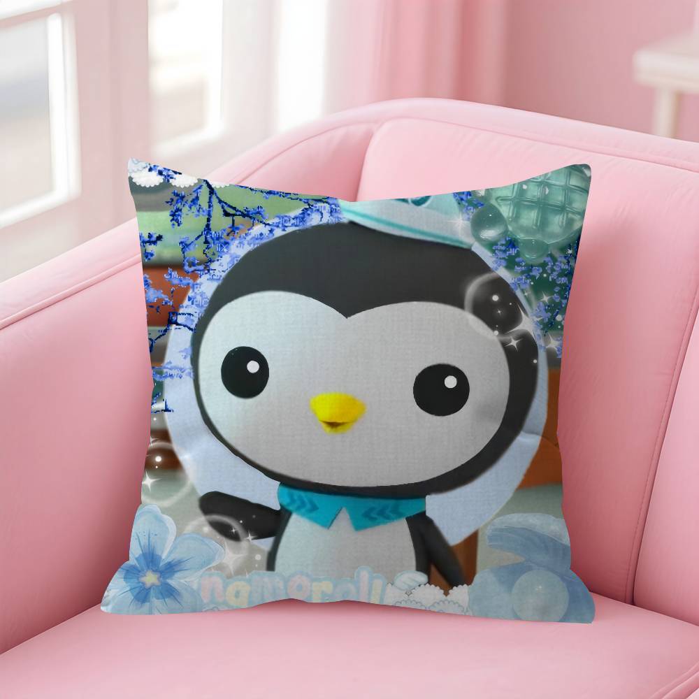 Bblue Octonauts Logo Personalized Pillow Dust Cover Bedroom Kids Party Decoration Pillowcase Birthday Children Gift