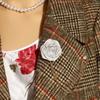 Fashion Accessories Flowers Chain Men Tassel Brooch Suit Brooches Lapel Pin Pin