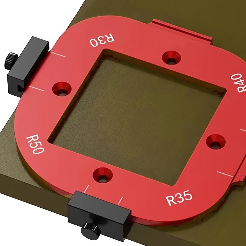 Woodworking Router Arcs Angle Positioning Template Corner Radius Routers R10-R50 Radius Jig Wood Milling Cutter Round R-corner