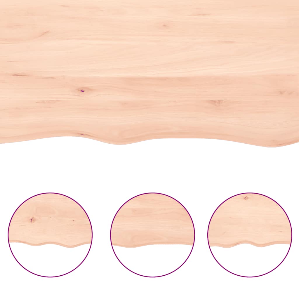 Vidaxl Półka, 40X30X(2-4) Cm, Surowe Lite Drewno Dębowe