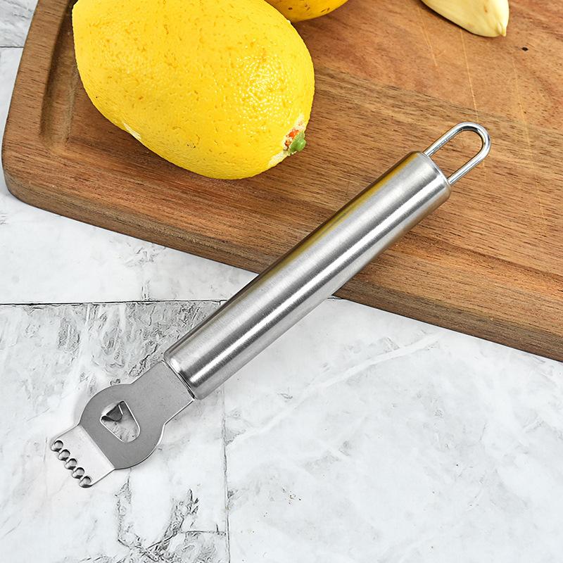 Limon Soyucu Paslanmaz Çelik Limon Zester Rende Kireç Portakal Narenciye Meyve Rende Soyma Bıçağı Mutfak Aletleri Bar Aksesuarları