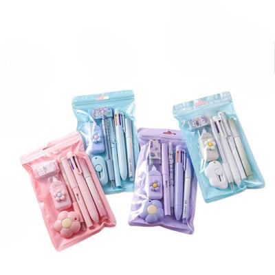 1set 7-in-1 Schreibwaren Set Geburtstag Präsentieren Zurück Zu Schule Geschenk Korrektur Band Studenten Preis Schule Büro Kugelschreiber Studenten
