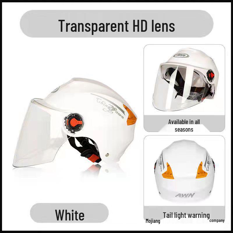 Universal Half-Face Helmet: Windproof, All-Season Riding Gear for Men & Women