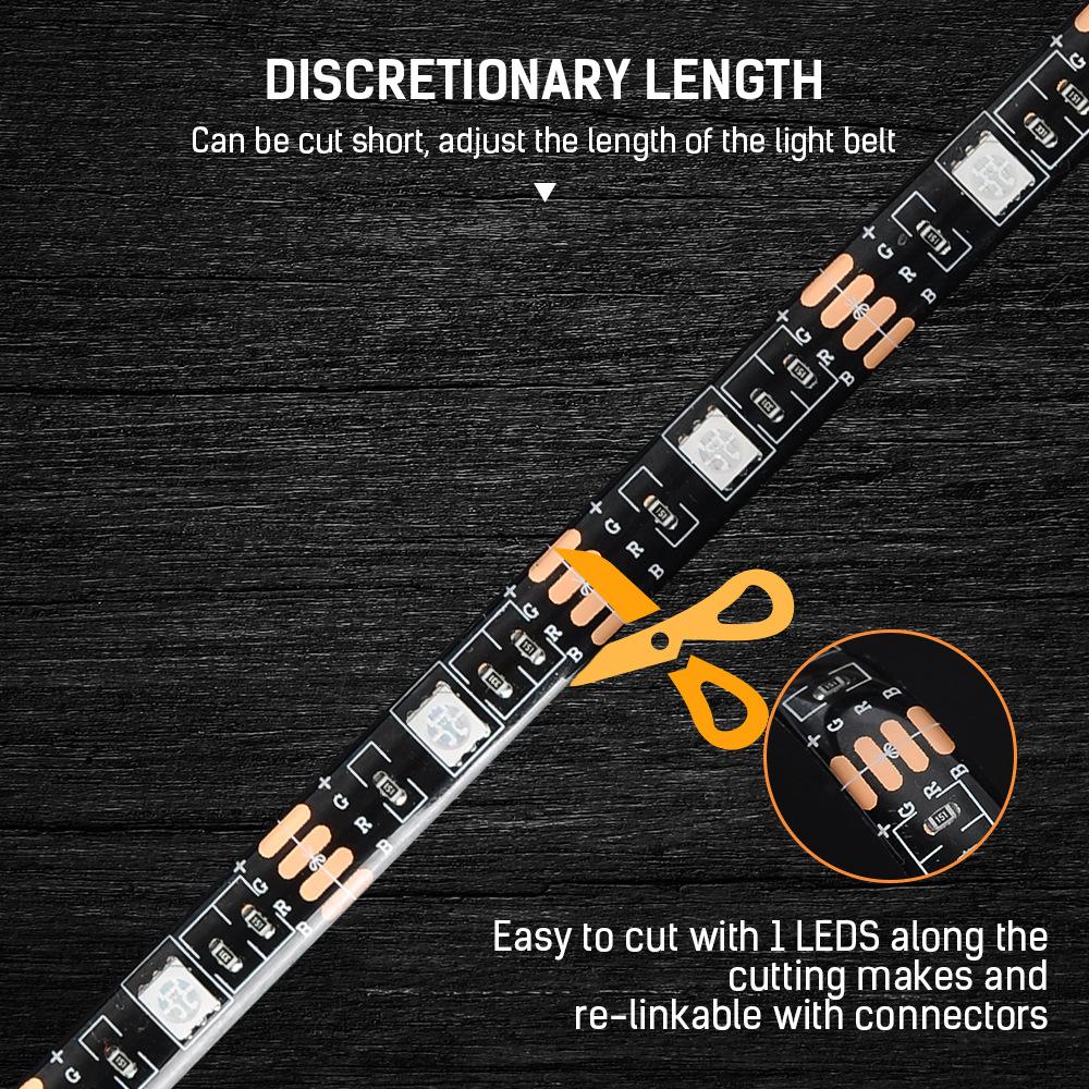 Led Light Strip for TV 3M USB TV Led Backlight with Remote Control Dimmable Light Flexible RGB LED for Bedroom, Living Room, Kitchen or Party