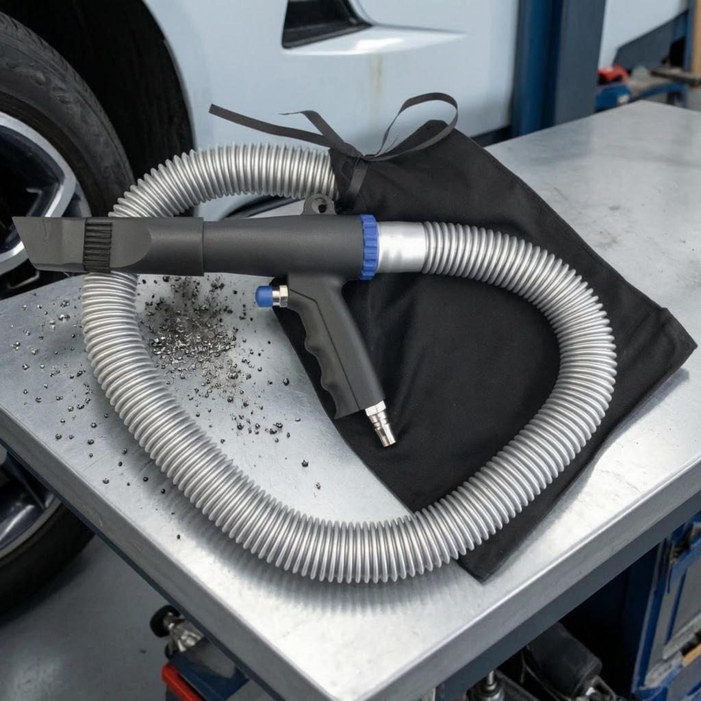 Air-Powered Blow-and-Vacuum Cleaning Lightweight for Mechanics, Detailers