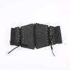 High Waist Zipper Cummerbunds PU Leather Wide Waist Belt Personality Female Waistband  Dress