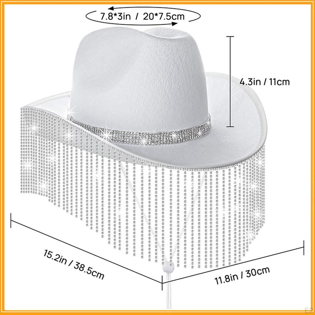 Cowboyhut Herren Cowgirl Bequemes Kostümzubehör Sonnenhut Outdoor für Cosplay Partys