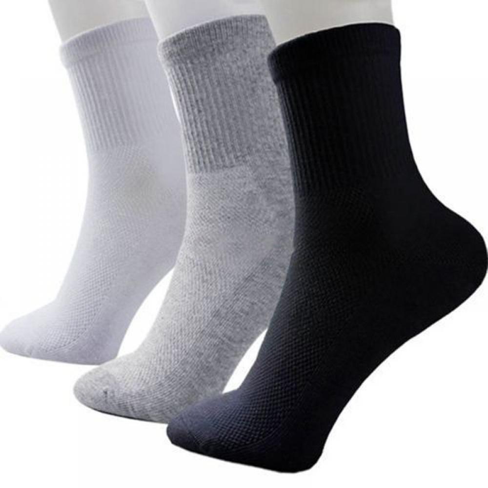 1 Pairs Men Cosy Cotton Sport Socks For Football Basketball 3 Colors