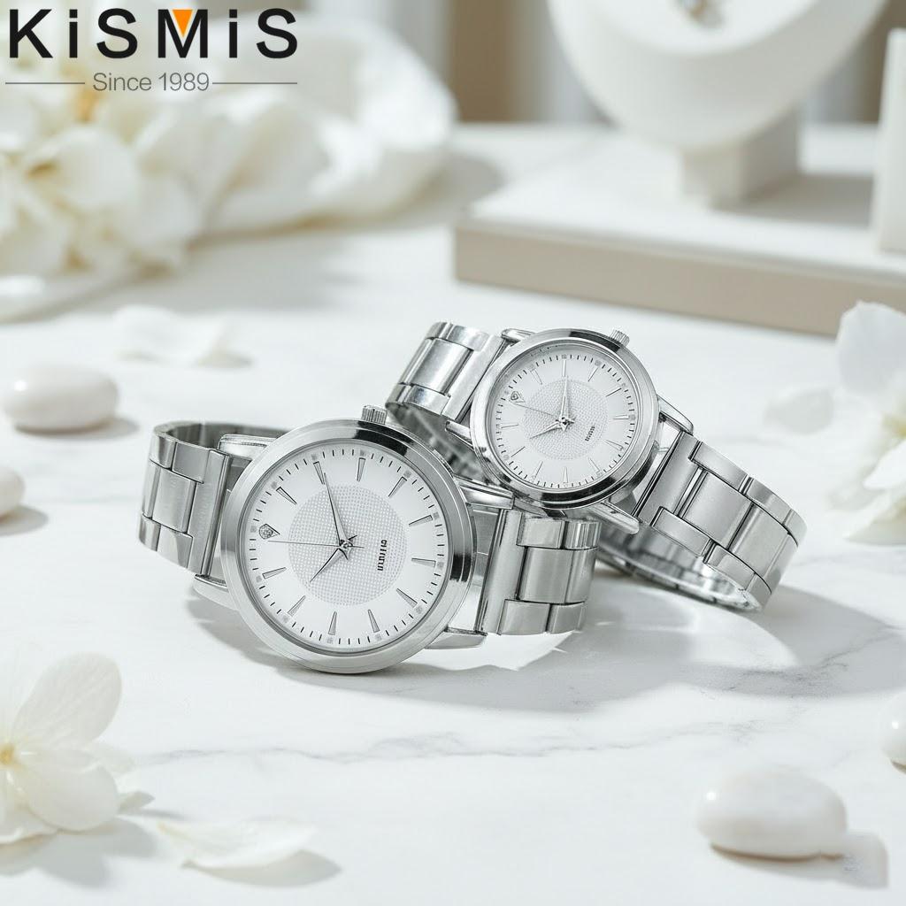 Luminous Steel Band Couples Watch Quartz Timepiece Fashion Matching Watches for Men and Women Perfect Gift
