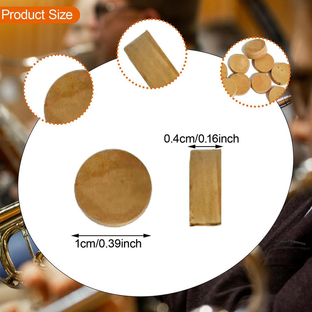 20 stycken korkdynor för trumpetunderhållsdelar blåsinstrument