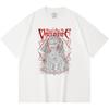 230 Gsm 100% Cotton Heavy Metal T-Shirt  Rock Band Popular Music Print Unisex Heavy Cotton T Shirt