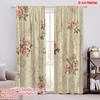 2pcs,2D Plane Printing Popular Curtains Vintage Rose Pattern Versatile Polyester (without Rod) Festive Perfect for Living Room,