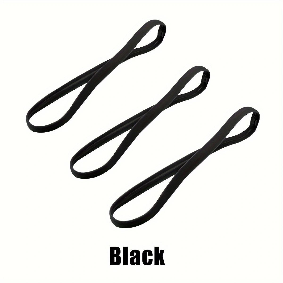 

3pcs Sweat Absorbing Moisture Non-slip Sports Hair Band Running Mountaineering Badminton Multifunctional Elastic Hair Band чёрный