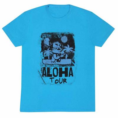 Lilo & Stitch Unisex voksen Aloha Tour T-skjorte