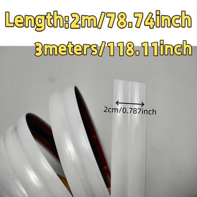 1PC 2M/3meters PVC Self-Adhesive Decorative Strip Sticker Anti Collision Tape Guard Strip Furniture Edge Wall Corner Protector