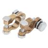 2PCS Alloy Battery Terminal Connectors Brass Positive Negative Terminals Top Post Connectors  Boat