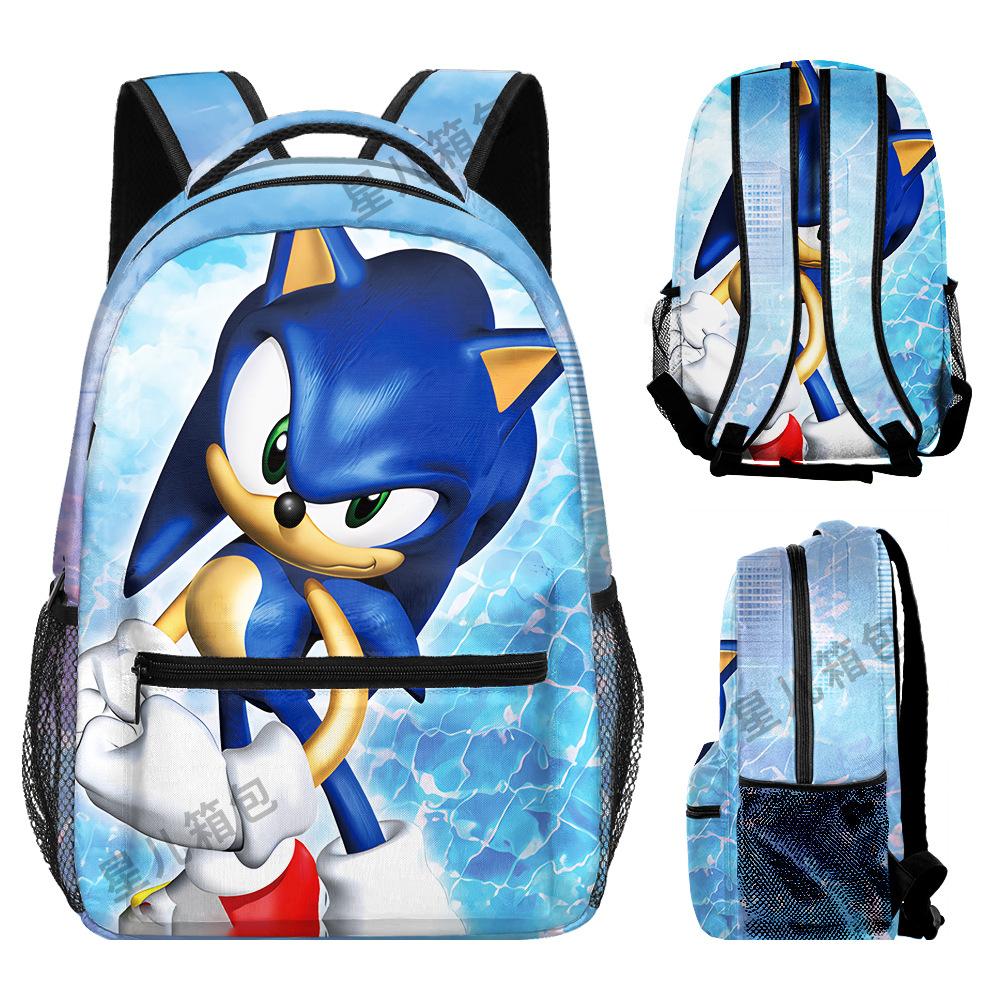 School Bag Elementary School Student Animation Backpack Cartoon School Bag 3D Digital Color Printing Oxford Cloth Backpack