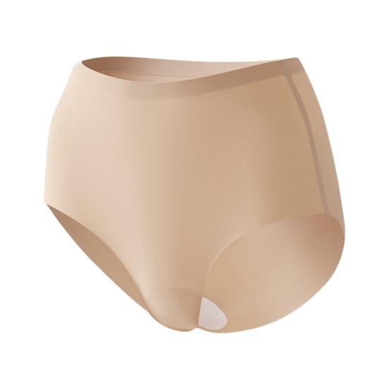 Unsichtbare High-Waist Unterwäsche für Damen Nahtlose Vollabdeckung Slips Damen Dehnbare Bauchkontroll-Slips