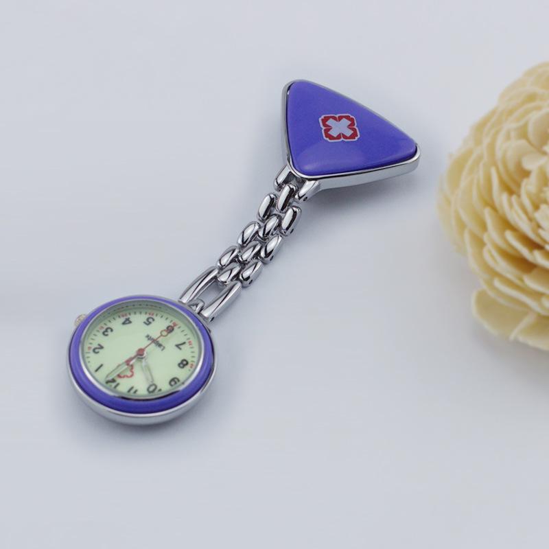 Leppte Luminous Nurse Watch: Clip-on Retro Pocket Breast Watch for Women, Cute Student Engraving