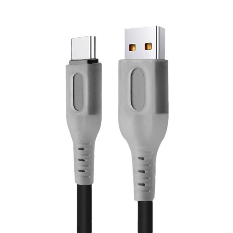Luminous Silicone Type-C Charging Cable, 3A Fast Charging for Android & Apple Devices