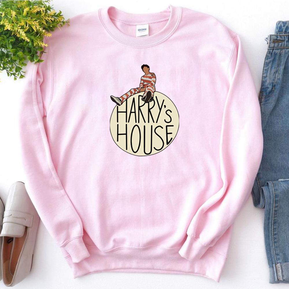 Hanorac unisex Harry's House Pulover cu grafic HS Cool TPWK Hanorac estetic Y2K pentru femei As It Was Hanorac cu gât crew de inspirație muzicală