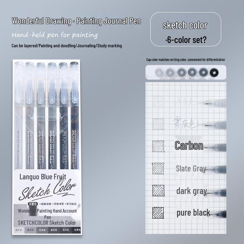 

Stackable Colored Neutral Pens - Beauty Skin Tones & New Shades for Students & Children’s Art & Diaries 0.6mm