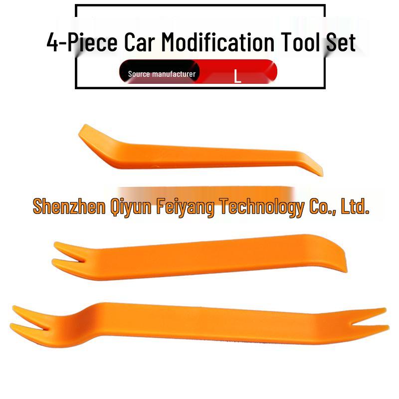 Car Door Panel & Audio CD Disassembly Tool Set - 4-Piece Pry Bar for Interior Modification