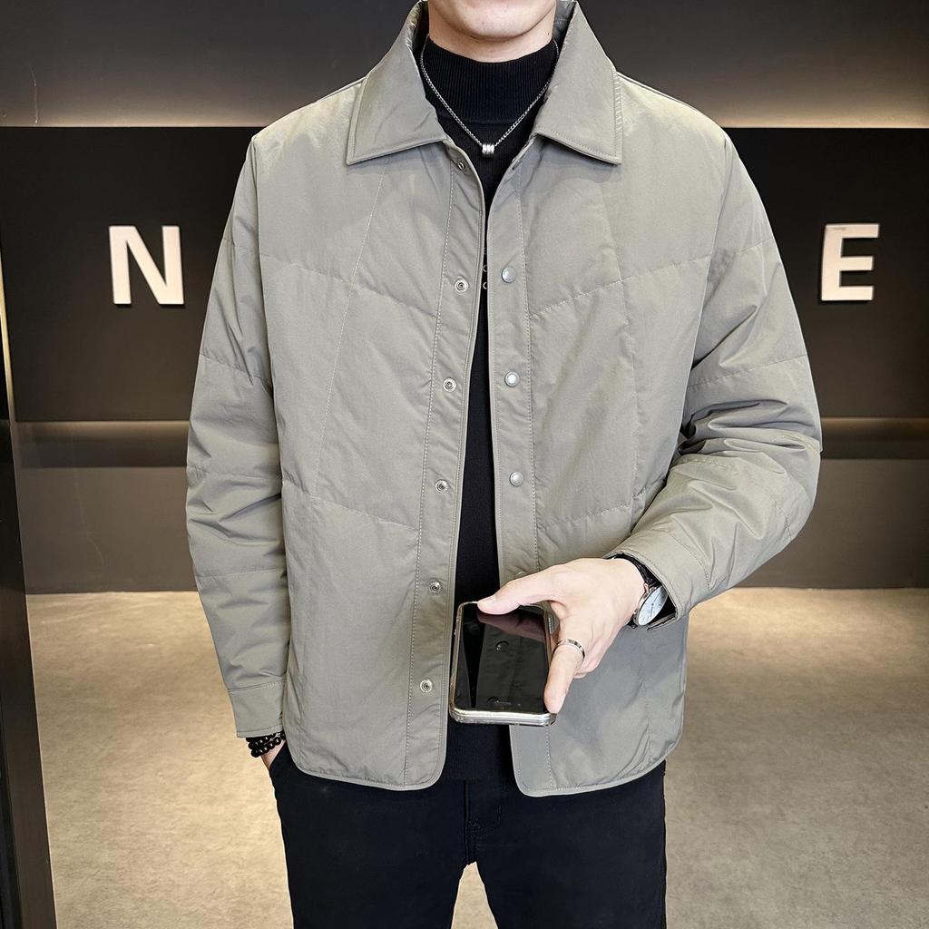 National Standard 90 Men's Trendy Winter Lapel Down Jacket