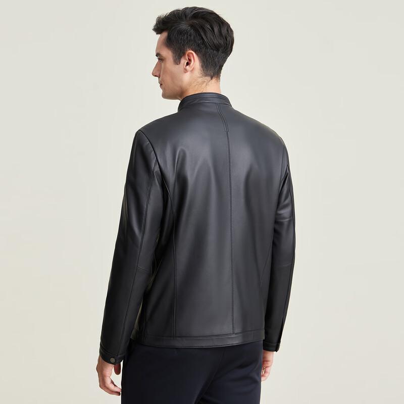 MONTAGUT Men's Lambskin Round-Neck Jacket