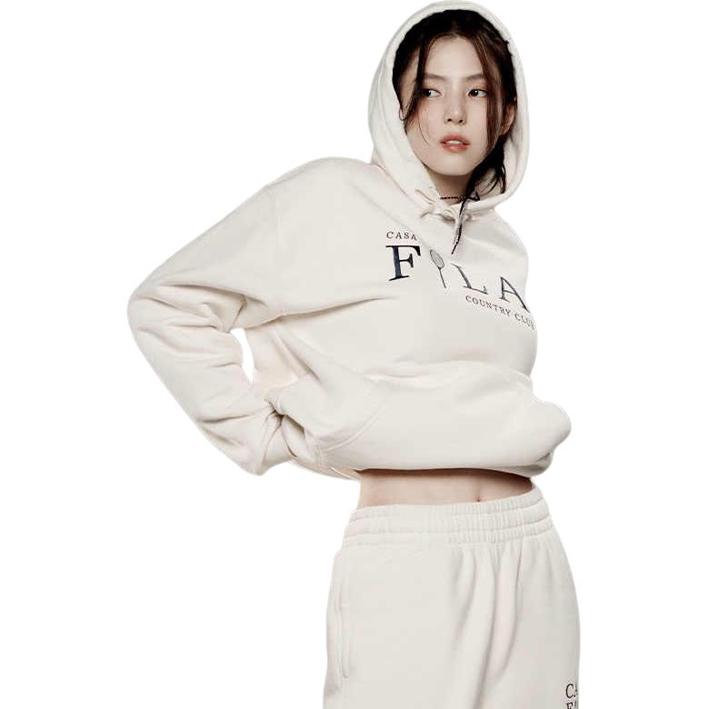 FILA Sweatshirt Unisex Cheese White F71U439201FIV