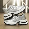 Women's Platform Sneakers 2026 Spring New Breathable Mesh Comfort Soft Designer Casual Sports Shoes Daily Versatile Chunky Shoes