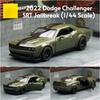 1/44 Dodge Challenger SRT Hellcat Toy Car Model Diecast Metal Vehicle Miniature Pull Back Doors Openable Collection Gift for Kid