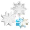 Silicone Snowflake Cake Baking Molds Practical Snowflake Mousses Molds Portable Dessert Mould for Family Gatherings