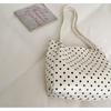 2026 Korean-Style Luxury Polka Dot Tote: Lightweight, Simple Fashion, Women's Single Shoulder Bag, Large Capacity