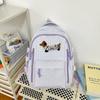 Plaid Schoolbag Women's Large Capacity Backpack Student Backpack