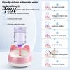 Universal Bottle Interface Pet Feeder Automatic Cat Water Dispenser, Auto Refill Feeder, Cute Dispenser Ear Design, Adapter Threaded Bowl for