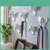 Ganchos de Parede Decorativos Cabeça de Animal Adesivo Forte Pvc Estilo Nórdico