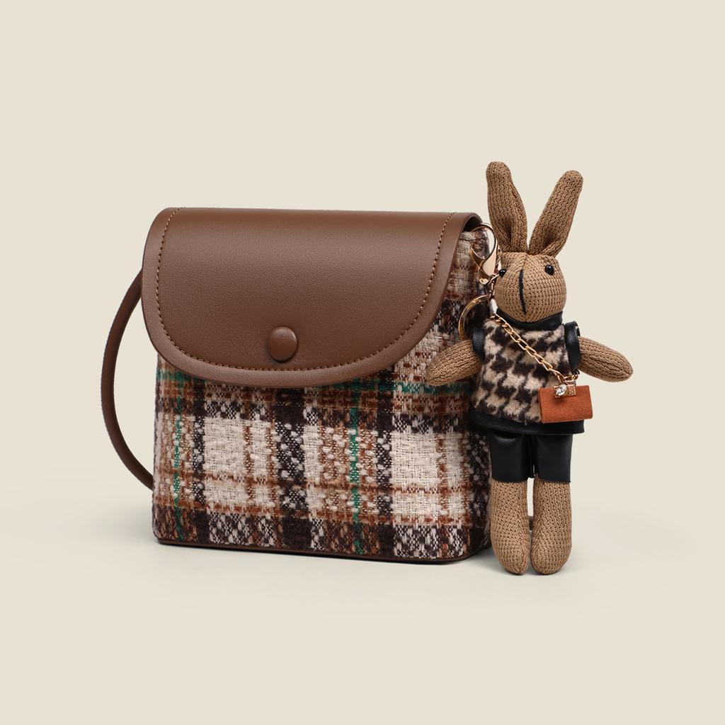 Bucket Bag Women's New Autumn and Winter Women's Bag Mobile Phone Bag High-end Small Bag One-shoulder Crossbody Bag