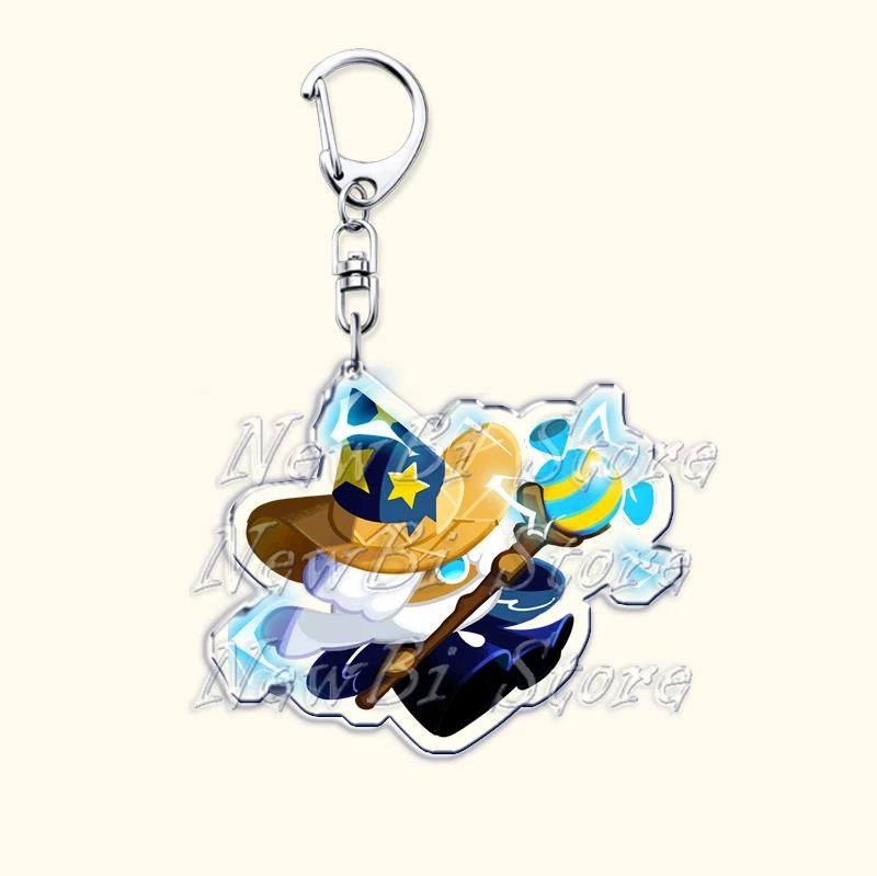 

Hot Game Cookie Chibis Keychains for Accessories Bag Shadow Milk Pure Vanilla Mystic Flour Candy Apple Keyrings Jewelry Gifts