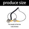 Anti-Static ESD Grounding Cable Coiled Cord with Double Alligator Clip For Grounding Sensitive Electronics