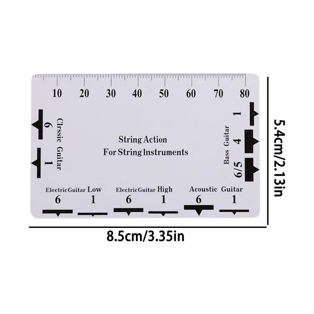 String Action Ruler Gauge Guitar Repairing Tool for Luthier Fit Professional Electric Guitar Parts for Guitar Ukulele Bass