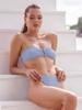 Riseado Sexy Bikini Swimwear Women Textured Swimsuit One Shoulder biquinis Beachwear Bathing Suits