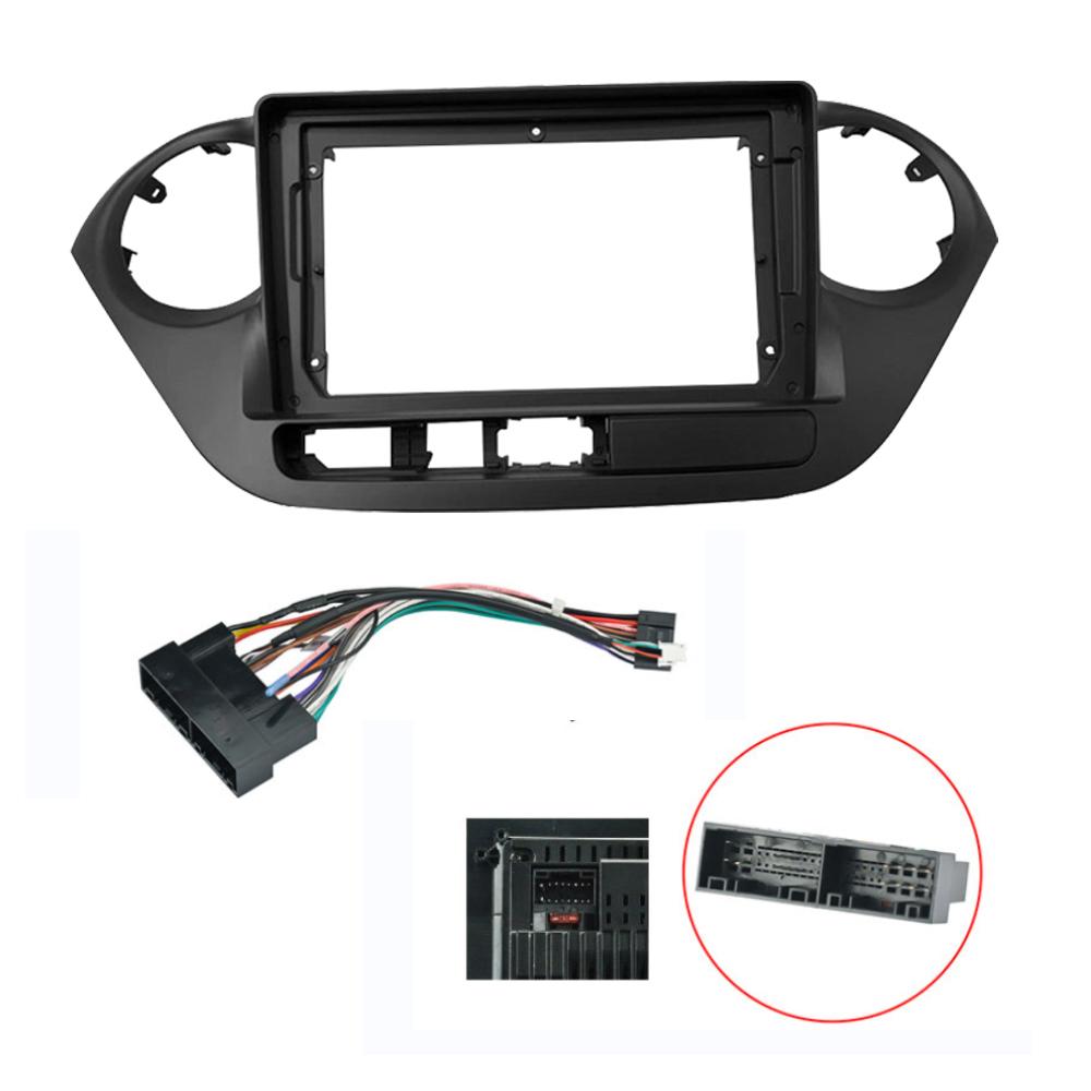 

9 2 Din Android головное устройство автомобильное радио рамка комплект для Hyundai Grand I10 2013-2016 авто стерео приборная панель отделка лицевая панель 9 inch