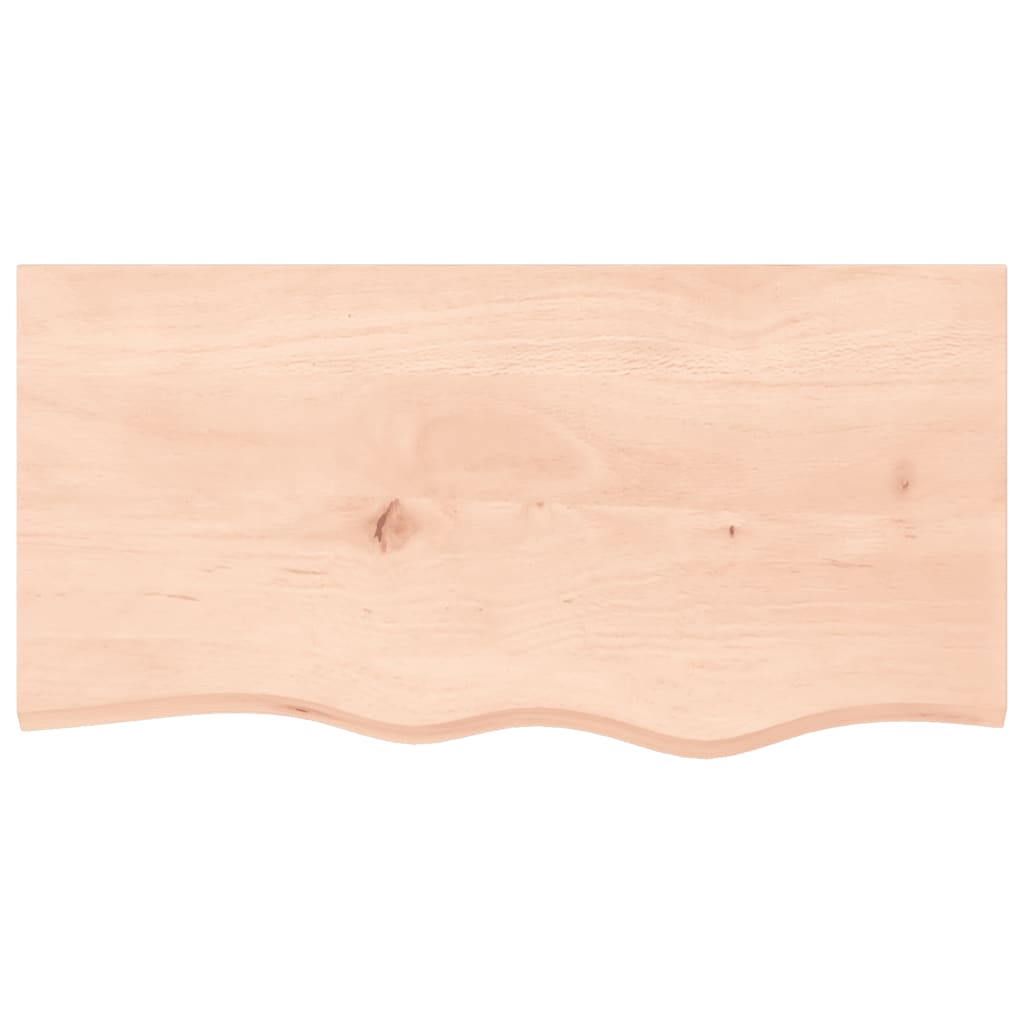 Vidaxl Blat Do Łazienki, 80X40X(2-4) Cm, Surowe, Lite Drewno