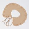 Elegant Plaid Shawl Fake Collar Women Lolita Doll Ruffle False Collar Shoulder Wrap Detachable Tie Clothing Accessories