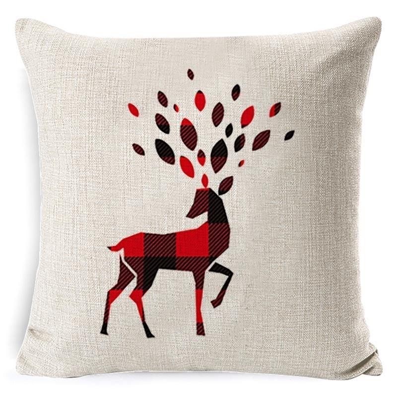 Cushion Cover Christmas Car Red Pillow Cover Bed Cushion Pillow Linen