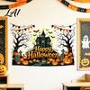Withered Tree Wall Decorations Happy Halloween Stickers Moonlit Castle Pumpkin Clings Waterproof Decorative Glass Door Stickers Haunted House Decals