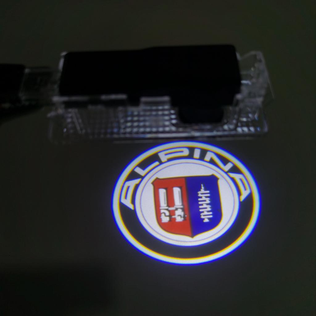 2pcs F90 E60 F10 ALPINA Door Light M2 M4 M5 ALPINA Shadow Light LED Courtesy Light For BMW X5 X3 F90 E36 E46 E87 BMW Door Light